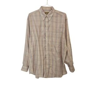 Tricots St‎ Raphael XL Plaid Button Down Long Sleeve Shirt Mens
